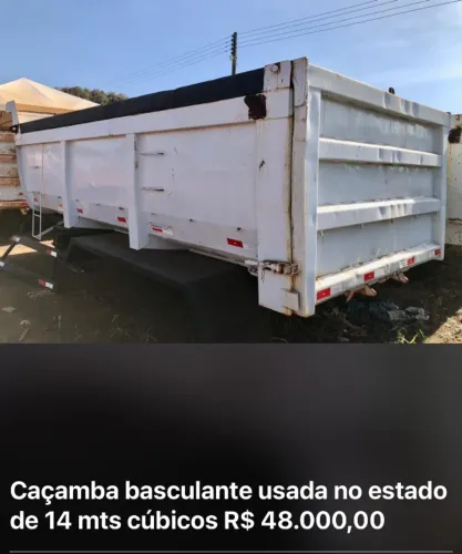 Caçamba Basculante 14 mts²