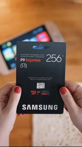 cartão de memória Samsung P9 Express de 256GB (Novos) Em até 18X