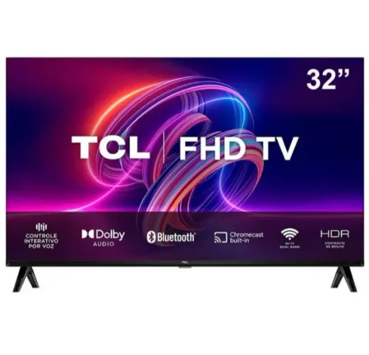 Smart TV TCL 32 polegadas super nova com 2 meses de uso com nota fiscal e caixa