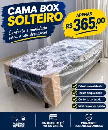 Cama Box solteiro ,entrega imediata em VDC Dividimos em todos os cartões