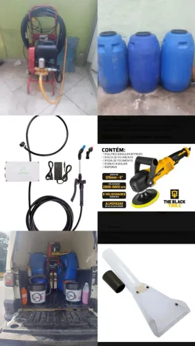 Maquinário completo para lava rápido 