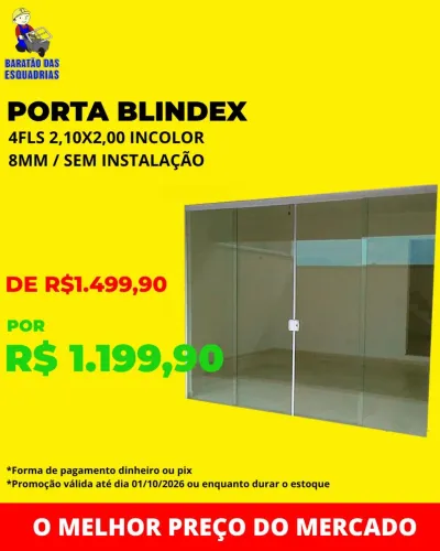 PORTA BLINDEX - Promoção!