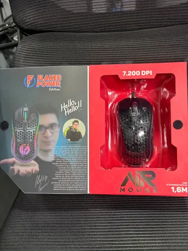 Mouse ELG Flakes Power Air - Gamer (com caixa praticamente novo)