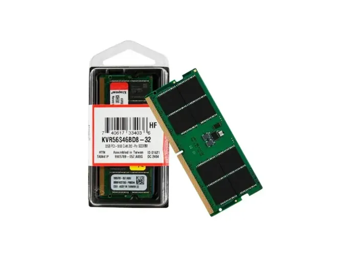 Memória NOTEBOOK 32GB DDR5 5600MHz 1.1V (PC5-44800) KINGSTON ValueRAM [KVR56S46BD8-32]