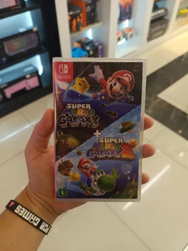 Jogo super Mario Galaxy 1 e 2 para Nintendo switch