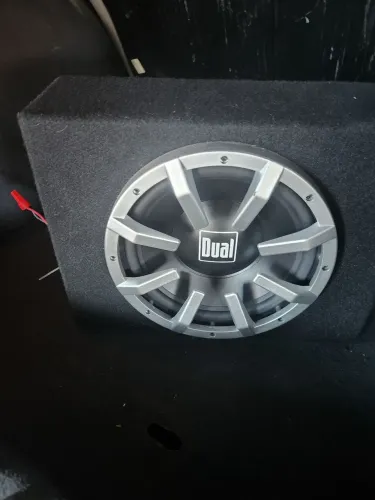 Caixa selada subwoofer amplificada Dual