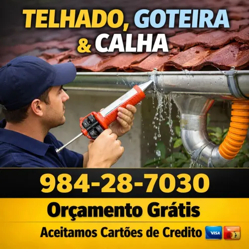 Telhado e goteira