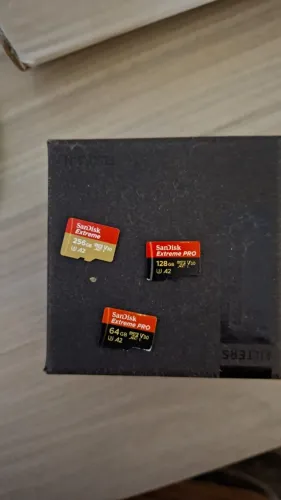 Cartão Sandisk Extreme pro A2 V30 - Câmeras de ação - 3 Cartões