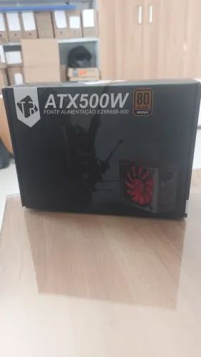 Fonte nova atx automatica 500w 80plus bronze