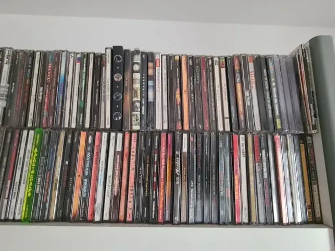 Collectanea 162 cds de rock originais para micro system