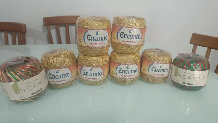 Linhas Encanto para crochê.
