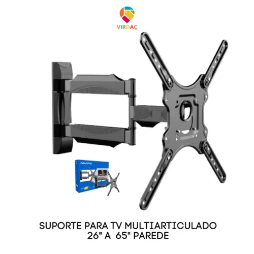 Suporte para TV Triarticulado Braço 500mm 26? a 65? SAV4401