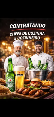 Contratando chefe e cozinheiro 
