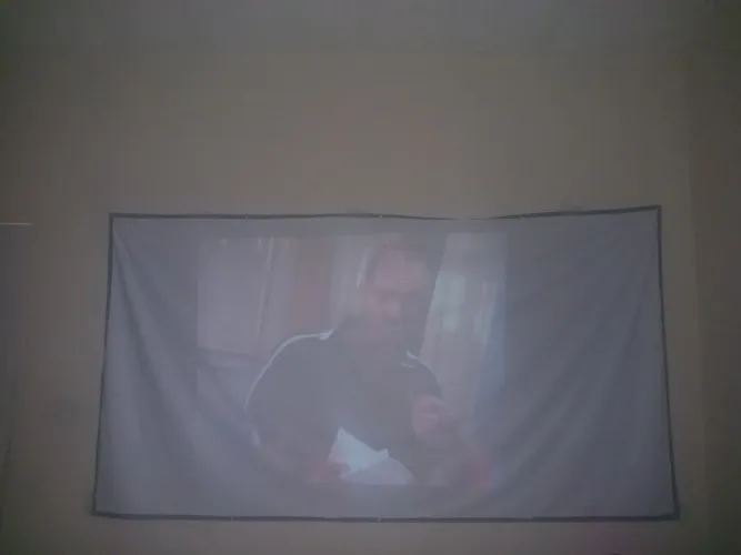 Tela de projetor de cinema