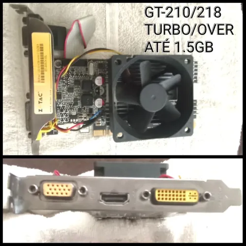 PLACA DE VÍDEO NVIDIA GT-210/218 TURBO OVER 1.5GB