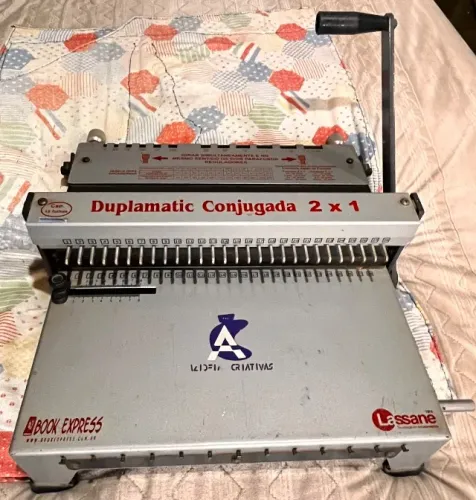 Encadernadora Duplamatic Conjugada 2x1 Lassane - Funcionando