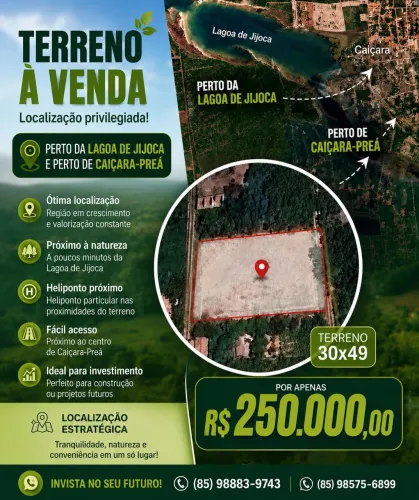 Vende-se terreno na caiçara