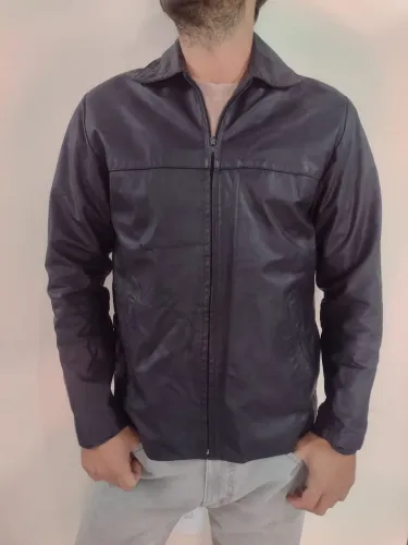 Jaqueta Masculina Couro Legítimo P