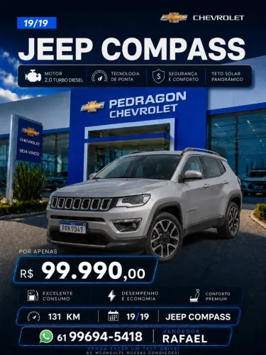 Jeep Compass Longitude 2.0 4X4 Dies. 16V Aut. 2019