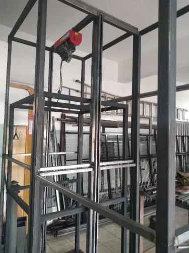 Plataforma  elevador  caseiro