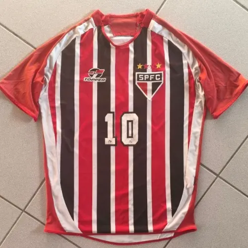 camisa original 2005 são paulo fc topper tamanho p 2006 listrada spfc