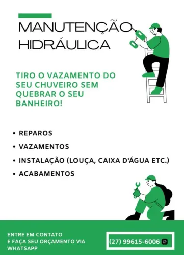 MANUTENÇÃO/INSTALAÇÃO HIDRÁULICA