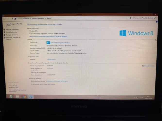 Notebook Positivo