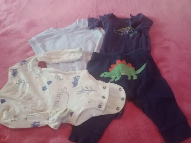 Kit 4 peças menino 0-3 meses