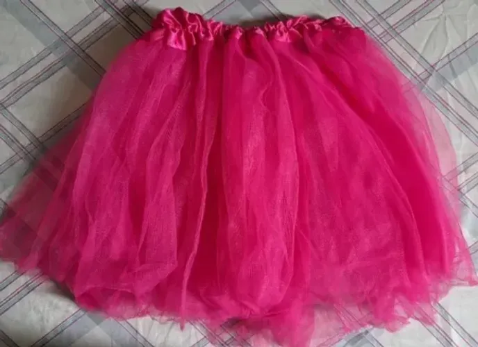 Saia Tule Pink - Fantasia para Carnaval