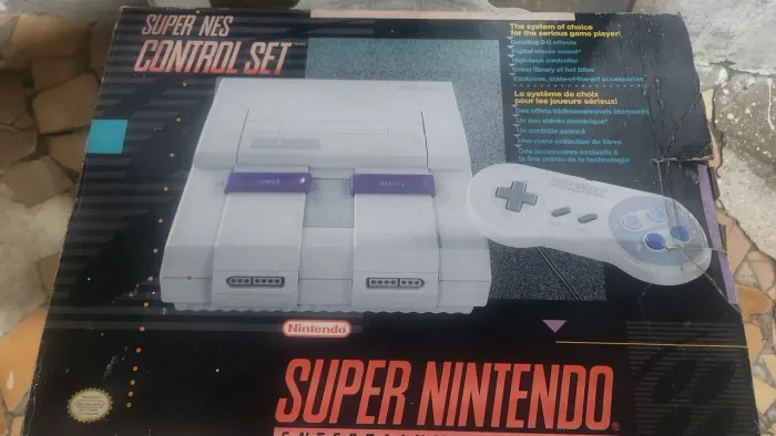 Super Nintendo Controle Cabos Caixa Funcionando
