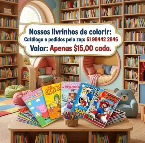 Revistinhas para colorir