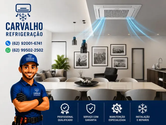 Instalação de ar condicionado Multi split e Cassete