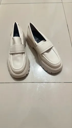 Mocassim bege 35/36- zara