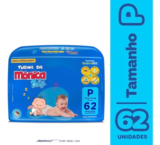 VENDE-SE FRALDAS TURMA DA MÔNICA TAM P