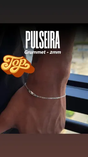 Pulseira 2mm prata 925