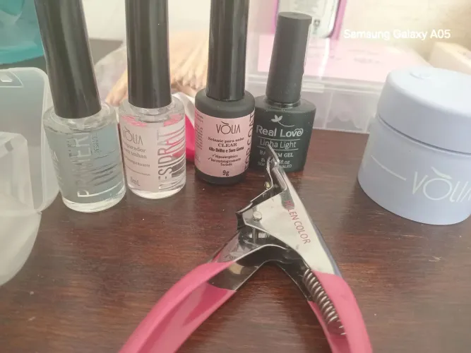 Kit Unhas Gel, Motor Nail Drill e Produtos