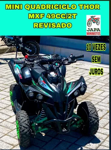 MINI QUADRICICLO THOR MXF 49CC/2T REVISADO EM 10 VEZES SEM JUROS 
