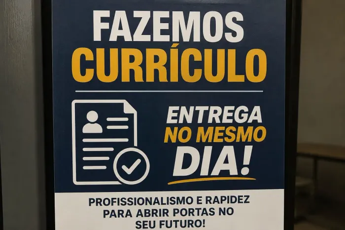 Currículo Profissional com Entrega no Mesmo Dia