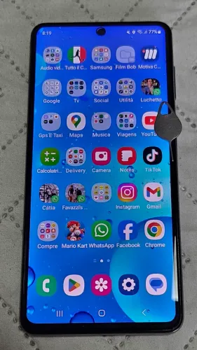 Samsung M54 256GB cinza em perfeito estado com nota fiscal e completo.