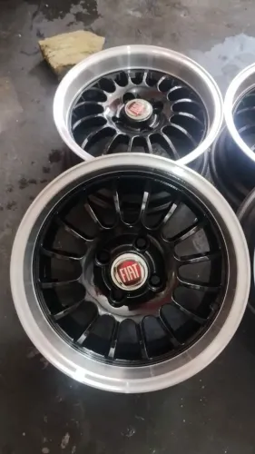 Roda de liga leve aro 14 furacão 4x98 e 4x100 original nova Fiat, Chevrolet, Renault