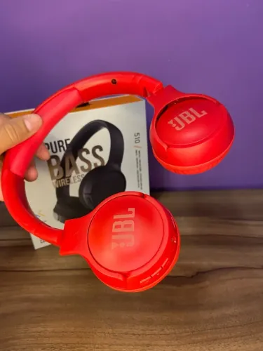 Fone de ouvido jbl Bass tune510 vermelho