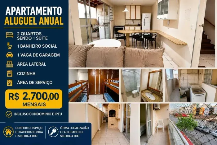 Imóvel para aluguel tem 80 metros quadrados com 2 quartos em Praia do Morro - Guarapari -