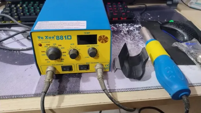 Estação De Solda E Retrabalho 881d Yaxun 110v 127v