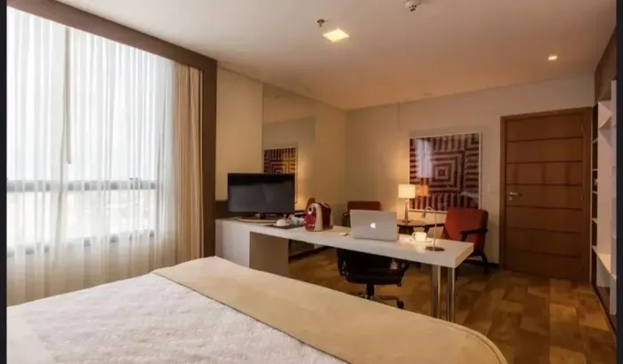 BELÍSSIMO FLAT 100% MOBILIADO NO HOTEL INTERCITY NO ADRIANOPÓLES