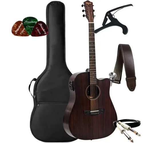 Kit Violão Tagima dalas elétrico Gran reserva + Acessórios (COMPLETO).