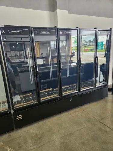 refrigerador de conveniência 5 portas resfriados - novo