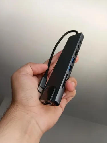 Hub USB Tipo C 8 Portas - FRETE GRÁTIS