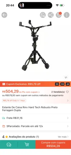 Estante de caixa RMV