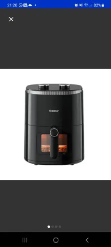 Air Fryer Gaabor 4,2L LACRADA 220V - Com Visor