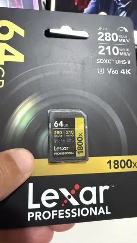 Cartão Lexar Professional 64 GB / lacrado